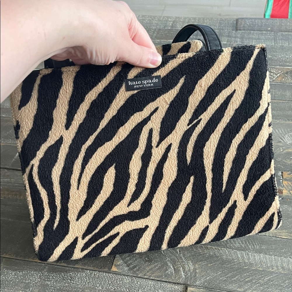 Vintage Kate Spade Tiger Print Handbag